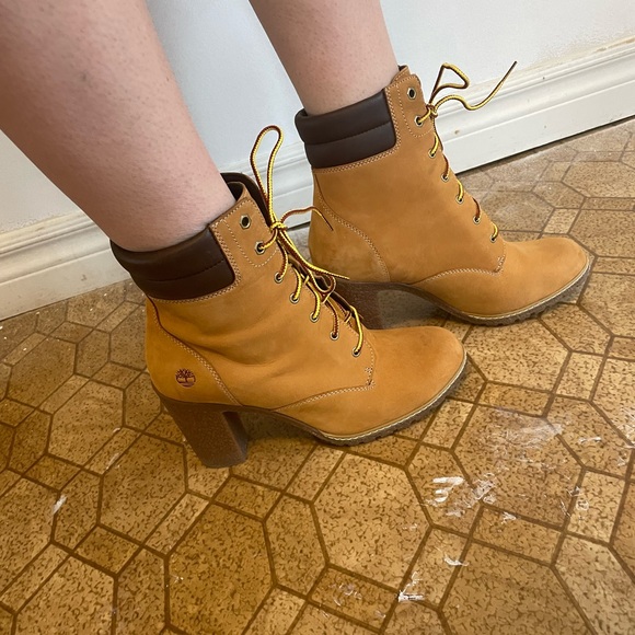 timberland healed boots size 10 - Picture 1 of 4